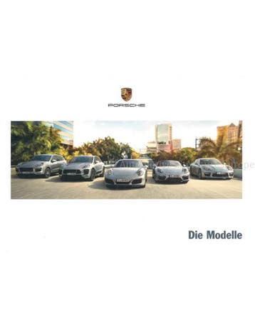 2016 PORSCHE PROGRAMMA BROCHURE DUITS, Nieuw