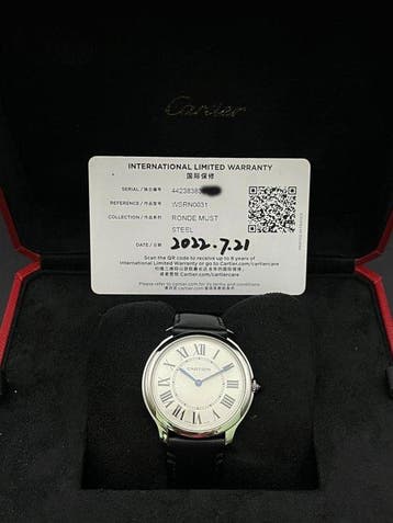 Cartier - Ronde Must - Zonder minimumprijs - WSRN0031 - FULL, Nieuw