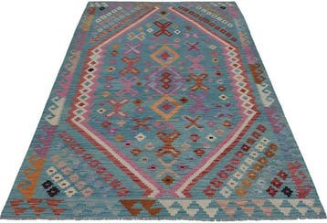 Handgeweven Designer Kelim – Afghan Design - Kelim - 240 cm, Huis en Inrichting, Nieuw