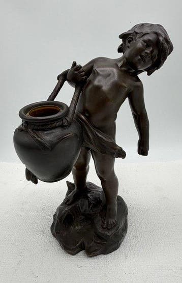 Auguste Moreau (1834-1917) - Statue, Waterdrager - 31 cm -