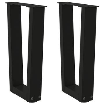 vidaXL Salontafelpoten 2 st V-vormig 28x(42-43,3) cm staal, Verzenden