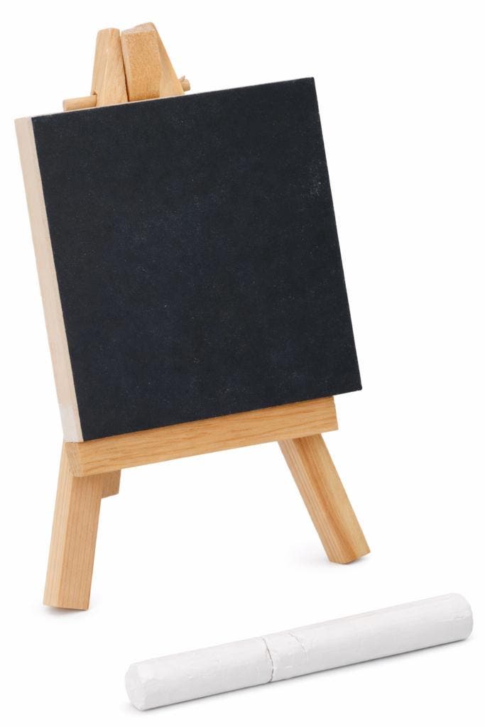 Mini schoolbordje met houten ezel en krijt - WD1774733476, Bricolage & Construction, Outillage | Autres Machines, Envoi