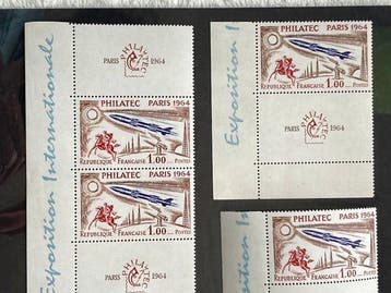 France 1964/1964 - lot de 6 timbres Philatec 1964 No 1422, Postzegels en Munten, Postzegels | Europa | Frankrijk, Gestempeld