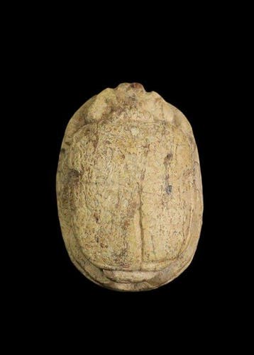 Oude Egypte, late periode Speksteen Scarabee met
