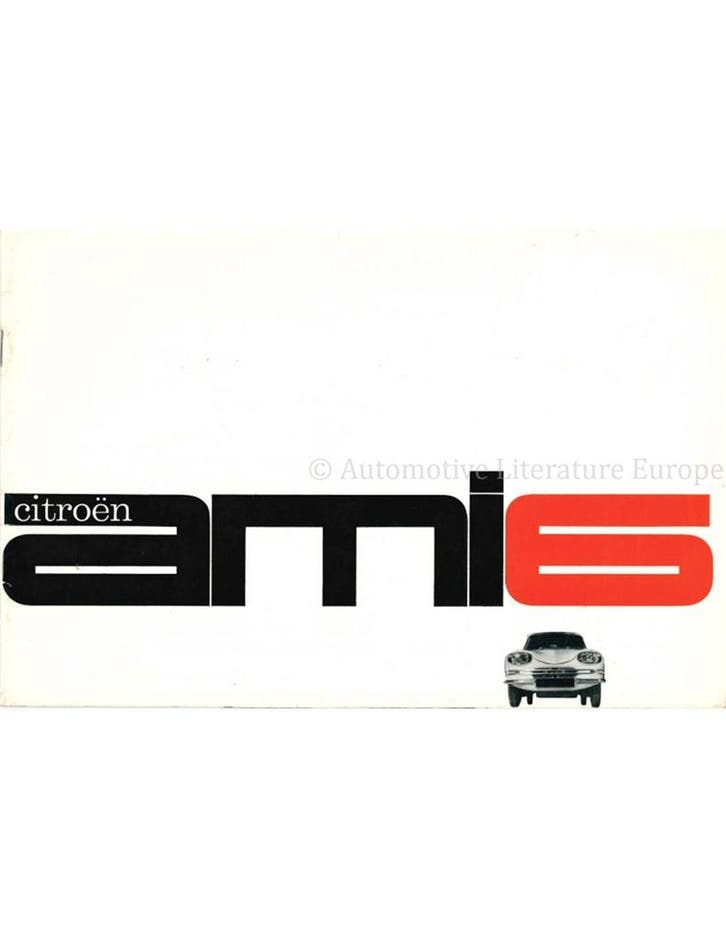 1961 CITROËN AMI 6 BROCHURE NEDERLANDS, Livres, Autos | Brochures & Magazines