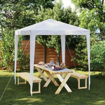 vidaXL Partytent 2x2 m wit, Tuin en Terras, Partytenten, Verzenden, Nieuw