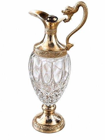 buton - Karaf - Glas, Verzilverd - Decanter Vecchia Romagna