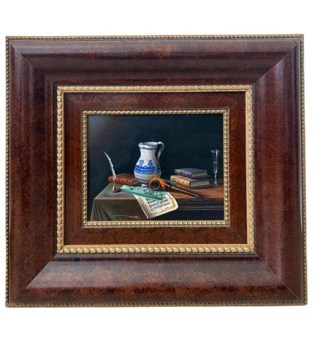 Javier Mulio (1957) - Bodegón Hiper Realista, Antiek en Kunst, Kunst | Schilderijen | Klassiek