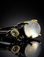 Zilver, Moonstone - Ring - Moon Glow, Verzamelen