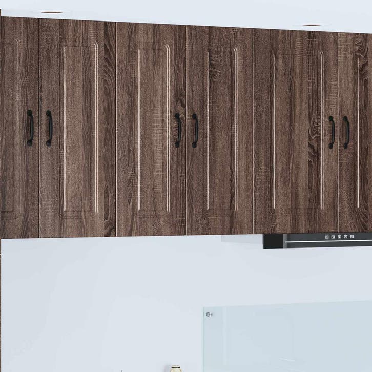 vidaXL Vaatwasserpaneel Kalmar 2 st Bruin Eiken Bewerkt hout, Maison & Meubles, Armoires | Autre, Envoi