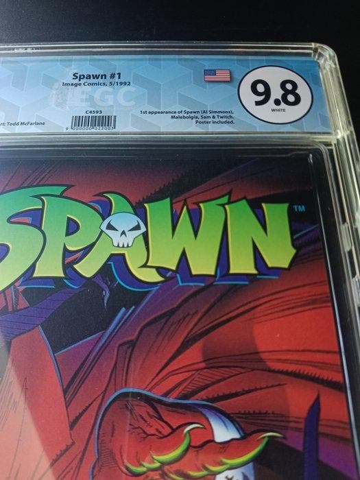 Spawn #1 - EGC 9.8 - Questions, part 1 - 1st appearance of, Livres, BD | Comics