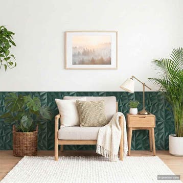 vidaXL Wandpanelen 12 st 50 x 50 cm Amethist Groen XPS, Verzenden