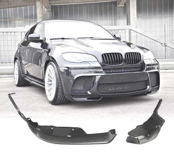SPLITTERS PARE-CHOCS FRONTAL BMW X6 E71 08-12 LOOK M PERFORM, Autos : Pièces & Accessoires, Verzenden