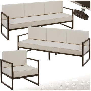 Tuin-loungeset Comosa voor 7 personen, XXL kussens, Tuin en Terras, Verzenden, Nieuw