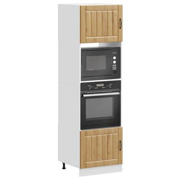 vidaXL Ovenkasten 2 st Lucca bewerkt hout artisanaal, Verzenden, Nieuw