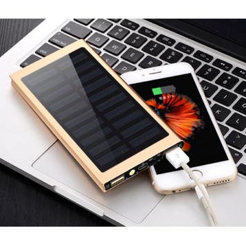Externe 30.000mAh Solar Charger Powerbank Zonnepaneel, Telecommunicatie, Verzenden, Nieuw, Stuff Certified®