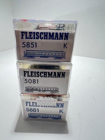 Fleischmann H0 - 5851/5881/5081 - Ensemble de wagons de, Nieuw