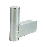 Kapstokhaak Jolie Core 34x34 mm oud zilver, Huis en Inrichting, Nieuw, Overige materialen