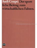 1983 AUDI COUPE BROCHURE DUITS, Nieuw