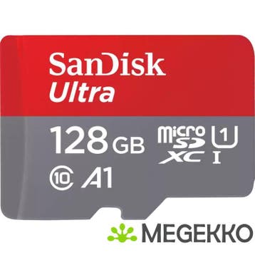 SanDisk Ultra 128GB MicroSDXC Geheugenkaart, Verzenden