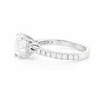 Bague - 14 carats Or blanc - 2.29ct. tw. Diamant (Cultivé en