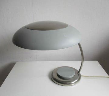VEB Leuchtenbau - Lampe de table - Métal, Chrome, Aluminium