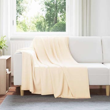 vidaXL Dekentjes 6 st Crèmekleurig 200 x 150 cm 2.61 kg, Verzenden, Nieuw