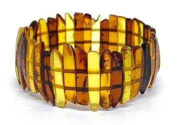 Natuurlijke Baltische Barnsteenarmband - De Kleuren van de