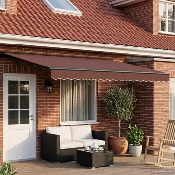 vidaXL Elektrisch Uitschuifbare Zonneluifel 4 × 3,5 m, Tuin en Terras, Zonneschermen, Verzenden, Nieuw