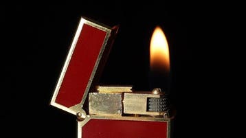 Dunill - Lacquer Pattern Rollagas Lighter - Zonder, Nieuw
