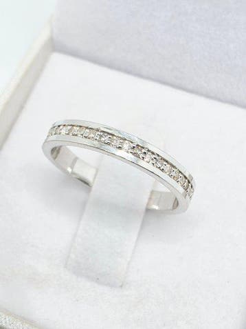 Zonder minimumprijs - Ring Zilver - 0.29ct. tw. Diamant