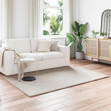 vidaXL Antislip vloerkleed van imitatie konijnenbont OLITE, Verzenden, Nieuw