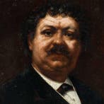 French school (XIX) - Portrait of Alexandre Dumas, Antiquités & Art, Art | Peinture | Classique