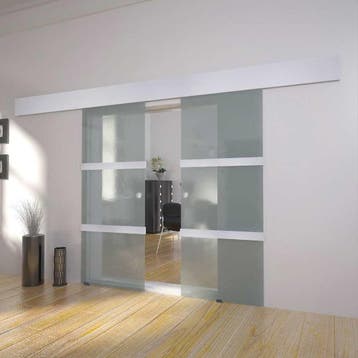 vidaXL Dubbele schuifdeur glas, Doe-het-zelf en Bouw, Verzenden, Nieuw