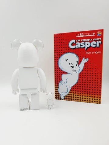 NO RESERVE Medicom Toy - Be@rbrick 400% + 100% Casper The