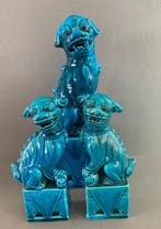 Large Foo dogs - Céramique - Chine (Sans prix de réserve)