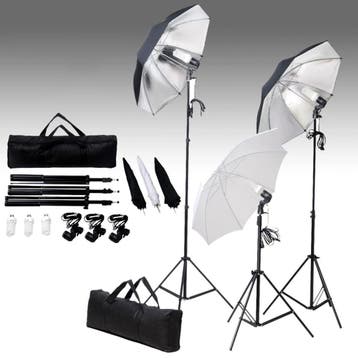 vidaXL Fotostudioset met verlichtingsset en achtergrond, Verzenden