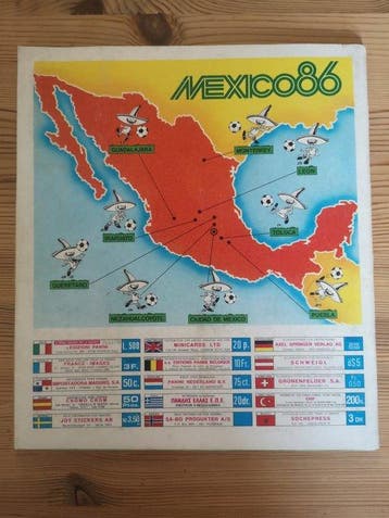 1986 Panini World Cup Mexico 86 - 1 Compleet album - Good
