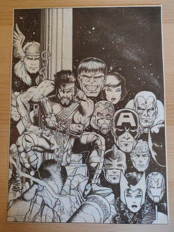 The Avengers, Captain America - 2 Lithografie - Clásicos, Boeken, Nieuw
