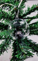 Edelsteen kerstbal Sneeuwvlok Obsidiaan, Ophalen of Verzenden, Nieuw