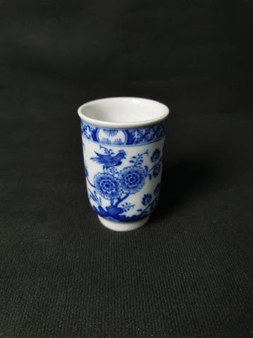 Meissen - Uccello indiano - Bicchiere - H.8,5cm - XIX secolo, Antiek en Kunst