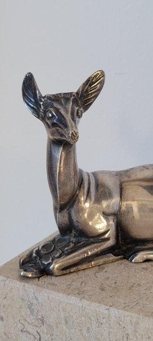 Georges LAVROFF (1895-1991) - Beeldje, CERVIDE - 7 cm -, Antiek en Kunst