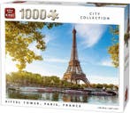 King Puzzel 1000 Stukjes - Eiffeltoren Parijs - City Collect, Verzenden