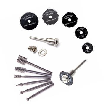 Set mini (dremel) zaagbladen en frezen, Doe-het-zelf en Bouw, Verzenden, Nieuw
