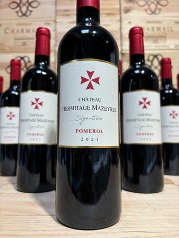 2021 Chateau Hermitage Mazeyres - Pomerol - 12 Flessen (0.75