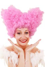 Luxe Suikerspin Pruik Roze Staarten met Gratis 2x Haarnetje, Kleding | Dames, Ophalen of Verzenden, Nieuw