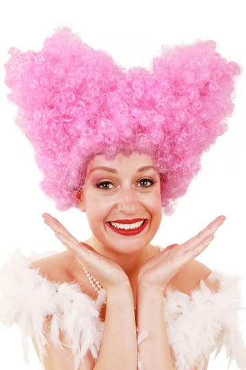 KIMU® Luxe Suikerspin Pruik Roze Staarten met Gratis 2x Haar, Ophalen of Verzenden, Nieuw