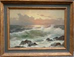 M. Rinaldi (XX) - Sunset over crashing waves