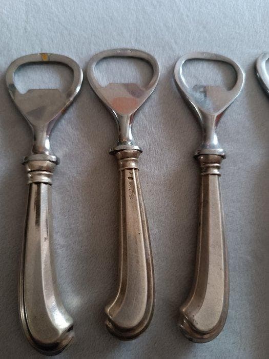 Kurkentrekker (5) - .800 zilver - flesopener, Antiek en Kunst, Antiek | Zilver en Goud