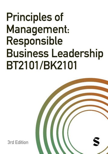 Principles Of Management: Responsible Business Leadership Bt, Verzenden